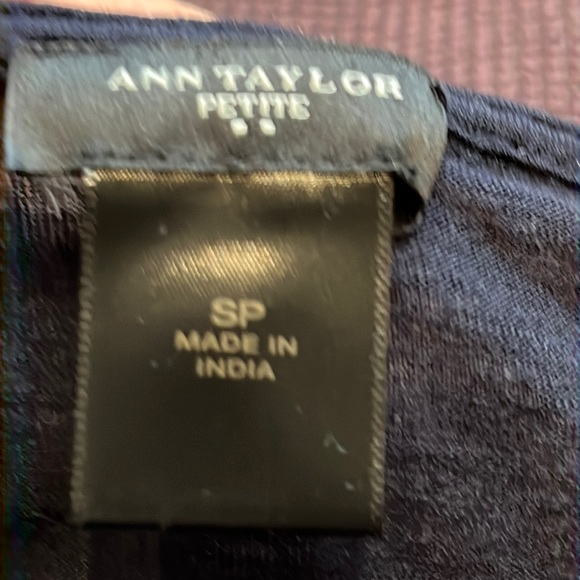 Cutest Ann Taylor Front Crochet Lace Black Tank Top Sz S/P - Picture 7 of 12